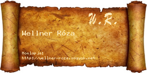 Wellner Róza névjegykártya